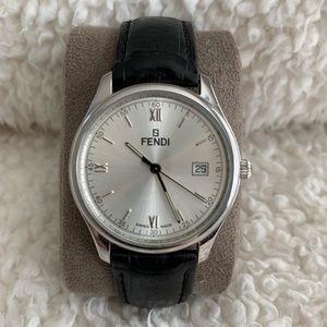 100% Authentic Fendi Leather Dress Watch